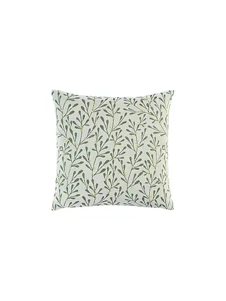 SANDER | Weihnachts Kissenhülle 50x50cm MISTY Ecru/Beige | grün